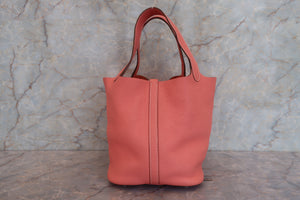 HERMES／エルメス ピコタンロックＭＭ トリヨンクレマンス クレヴェット □Q刻印 ハンドバッグ 700090199