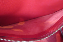 Load image into Gallery viewer, HERMES HAUT A COURROIRE 32 Graine Couchevel leather Rouge vif □D Engraving Hand bag 700020142
