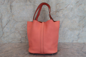 HERMES／エルメス ピコタンロックＭＭ トリヨンクレマンス クレヴェット □Q刻印 ハンドバッグ 700090199