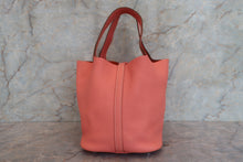 Load image into Gallery viewer, HERMES PICOTIN LOCK MM Clemence leather Crevette □Q Engraving Hand bag 700090199
