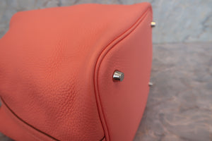 HERMES／エルメス ピコタンロックＭＭ トリヨンクレマンス クレヴェット □Q刻印 ハンドバッグ 700090199