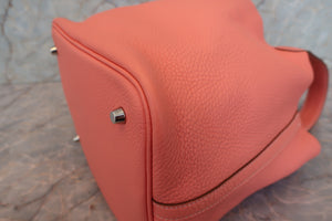 HERMES／エルメス ピコタンロックＭＭ トリヨンクレマンス クレヴェット □Q刻印 ハンドバッグ 700090199