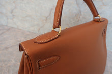 将图片加载到图库查看器，HERMES KELLY 32 Graine Couchevel leather Gold 〇Z刻印 Shoulder bag 600080131
