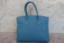 画像をギャラリービューアに読み込む, HERMES／エルメス バーキン30 トゴ ブルージーン □N刻印 ハンドバッグ 700110007
