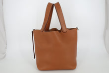 Load image into Gallery viewer, HERMES PICOTIN LOCK MM Clemence leather Gold □R Engraving Hand bag 800100030
