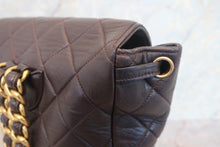 Load image into Gallery viewer, CHANEL Matelasse chain back pack Lambskin Brown/Gold hadware Back pack 700120092

