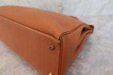 将图片加载到图库查看器，HERMES KELLY 32 Graine Couchevel leather Gold 〇Z刻印 Shoulder bag 600080131
