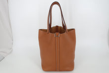 Load image into Gallery viewer, HERMES PICOTIN LOCK MM Clemence leather Gold □R Engraving Hand bag 800100030
