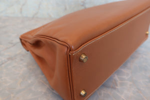 HERMES KELLY 32 Graine Couchevel leather Gold 〇Z刻印 Shoulder bag 600080131