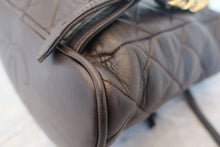 Load image into Gallery viewer, CHANEL Matelasse chain back pack Lambskin Brown/Gold hadware Back pack 700120092
