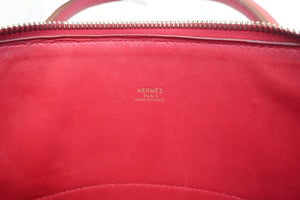HERMES／エルメス ボリード35 フィヨルド ルージュヴィフ □G刻印 ショルダーバッグ 700080174