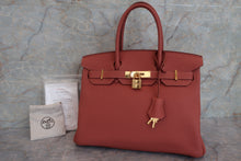 将图片加载到图库查看器，HERMES BIRKIN 30 Togo leather Rosy Hand bag 600090293
