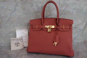 HERMES BIRKIN 30 Togo leather Rosy Hand bag 600090293