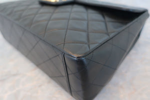 CHANEL Big Matelasse Single flap Chain shoulder bag Lambskin Black/Gold hadware Shoulder bag 600040187