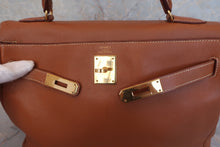 将图片加载到图库查看器，HERMES KELLY 32 Graine Couchevel leather Gold 〇Z刻印 Shoulder bag 600080131
