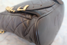 Load image into Gallery viewer, CHANEL Matelasse chain back pack Lambskin Brown/Gold hadware Back pack 700120092
