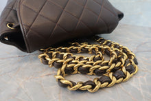Load image into Gallery viewer, CHANEL Matelasse chain back pack Lambskin Brown/Gold hadware Back pack 700120092
