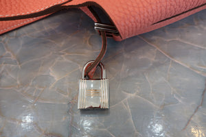 HERMES／エルメス ピコタンロックＭＭ トリヨンクレマンス クレヴェット □Q刻印 ハンドバッグ 700090199