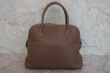 Load image into Gallery viewer, HERMES／BOLIDE 31 Clemence leather Etoupe gray □R Engraving Shoulder bag 800020263
