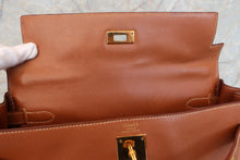 将图片加载到图库查看器，HERMES KELLY 32 Graine Couchevel leather Gold 〇Z刻印 Shoulder bag 600080131
