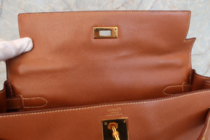 HERMES KELLY 32 Graine Couchevel leather Gold 〇Z刻印 Shoulder bag 600080131