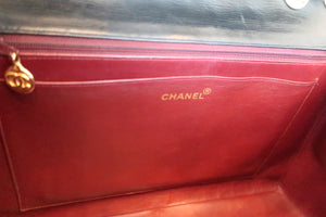 CHANEL/シャネル デカマトラッセシングルフラップチェーンショルダーバッグ ラムスキン ブラック/ゴールド金具 ショルダーバッグ 600040187