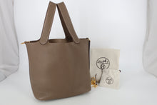 画像をギャラリービューアに読み込む, HERMES／エルメス ピコタンロックＭＭ トリヨンクレマンス エトゥープ Z刻印 ハンドバッグ 800100049
