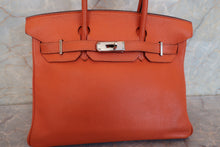画像をギャラリービューアに読み込む, HERMES／エルメス バーキン30 トゴ オレンジ □J刻印 ハンドバッグ 700110003
