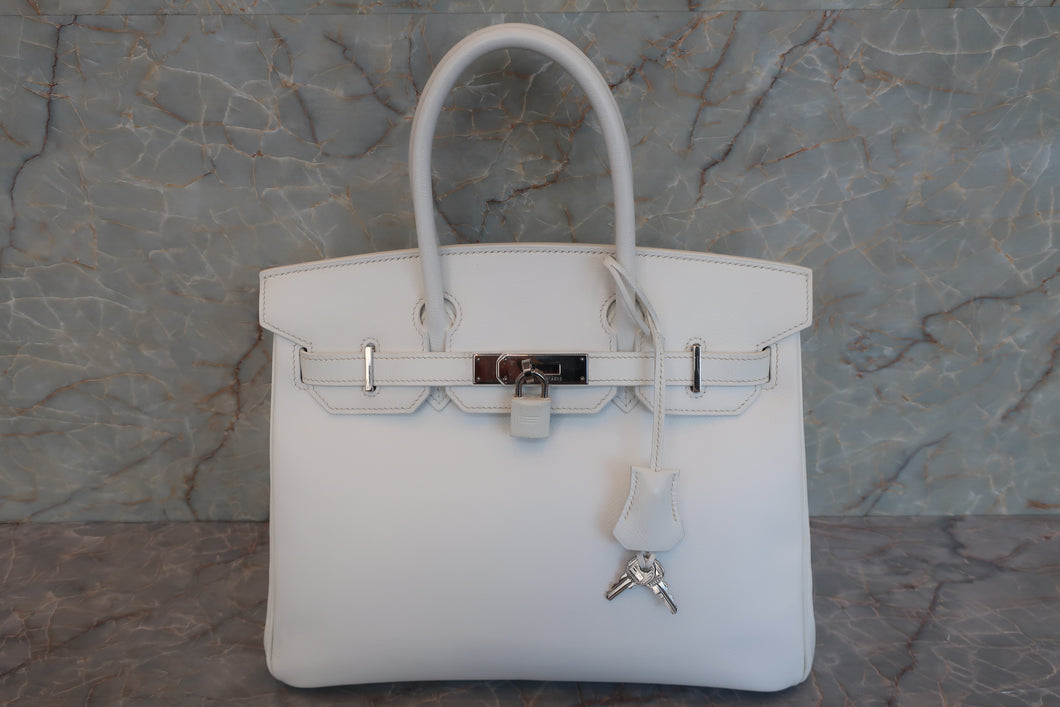 HERMES BIRKIN 30 Epsom leather White □H刻印 Hand bag 600080172