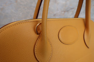 HERMES／エルメス ボリード35 クシュベル ジョーヌ 〇Z刻印 ショルダーバッグ 700080128