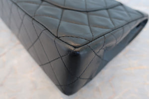 CHANEL/シャネル パリ限定マトラッセダブルフラップチェーンショルダーバッグ ラムスキン ブラック/ゴールド金具 ショルダーバッグ 700070088