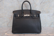 将图片加载到图库查看器，HERMES BIRKIN 25 Togo leather Black □M刻印 Hand bag 600090291
