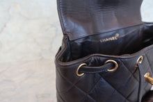 Load image into Gallery viewer, CHANEL Matelasse chain back pack Lambskin Brown/Gold hadware Back pack 700120092
