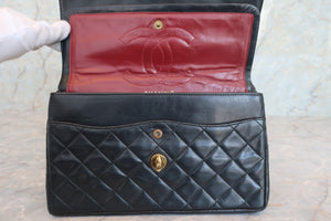 CHANEL/シャネル パリ限定マトラッセダブルフラップチェーンショルダーバッグ ラムスキン ブラック/ゴールド金具 ショルダーバッグ 700070088