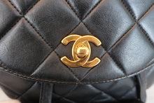 將圖片載入圖庫檢視器 CHANEL/シャネル マトラッセチェーンリュック ラムスキン ブラック/ゴールド金具 リュック 600070098
