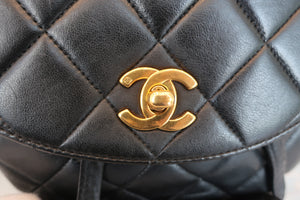 CHANEL/シャネル マトラッセチェーンリュック ラムスキン ブラック/ゴールド金具 リュック 600070098