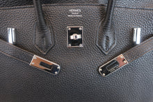 将图片加载到图库查看器，HERMES BIRKIN 25 Togo leather Black □M刻印 Hand bag 600090291
