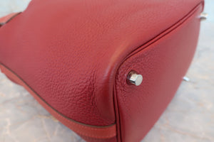 HERMES／エルメス ピコタンロックカザックPM トリヨンクレマンス/ヴォースイフト ルージュアッシュ/ブリック □R刻印 ハンドバッグ 700080171