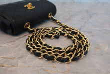 Load image into Gallery viewer, CHANEL Mini Matelasse chain shoulder bag Lambskin Black/Gold hadware Shoulder bag 800050152
