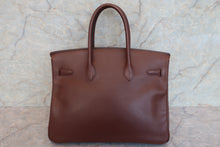 将图片加载到图库查看器，HERMES BIRKIN 35 Graine Couchevel leather Brown □A刻印 Hand bag 600080166
