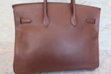 将图片加载到图库查看器，HERMES BIRKIN 35 Graine Couchevel leather Brown □A刻印 Hand bag 600080166
