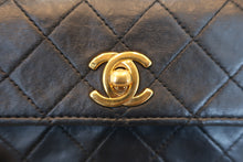 Load image into Gallery viewer, CHANEL Mini Matelasse chain shoulder bag Lambskin Black/Gold hadware Shoulder bag 800050152
