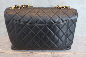 CHANEL/香奈儿 中号CF 单盖包 链条包 羊皮 Black/Gold hadware(黑色/金色金属) 肩背包 600070065