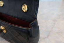 Load image into Gallery viewer, CHANEL Mini Matelasse chain shoulder bag Lambskin Black/Gold hadware Shoulder bag 800050152
