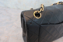 Load image into Gallery viewer, CHANEL Matelasse double flap double chain shoulder bag Lambskin Black/Gold hadware Shoulder bag 800070030
