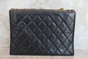 CHANEL/シャネル マトラッセフリンジチェーンショルダーバッグ ラムスキン ブラック/ゴールド金具 ショルダーバッグ 700070134