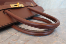 将图片加载到图库查看器，HERMES BIRKIN 35 Graine Couchevel leather Brown □A刻印 Hand bag 600080166
