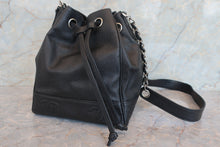 Load image into Gallery viewer, CHANEL CC mark drawstring chain shoulder bag Caviar skin Black/Silver hadware Shoulder bag 700060035

