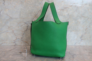 HERMES／エルメス ピコタンロックPM トリヨンクレマンス バンブー □R刻印 ハンドバッグ 700080180