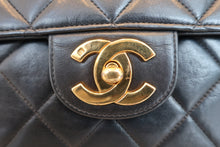 将图片加载到图库查看器，CHANEL/香奈儿 中号CF 单盖包 链条包 羊皮 Black/Gold hadware(黑色/金色金属) 肩背包 600070065
